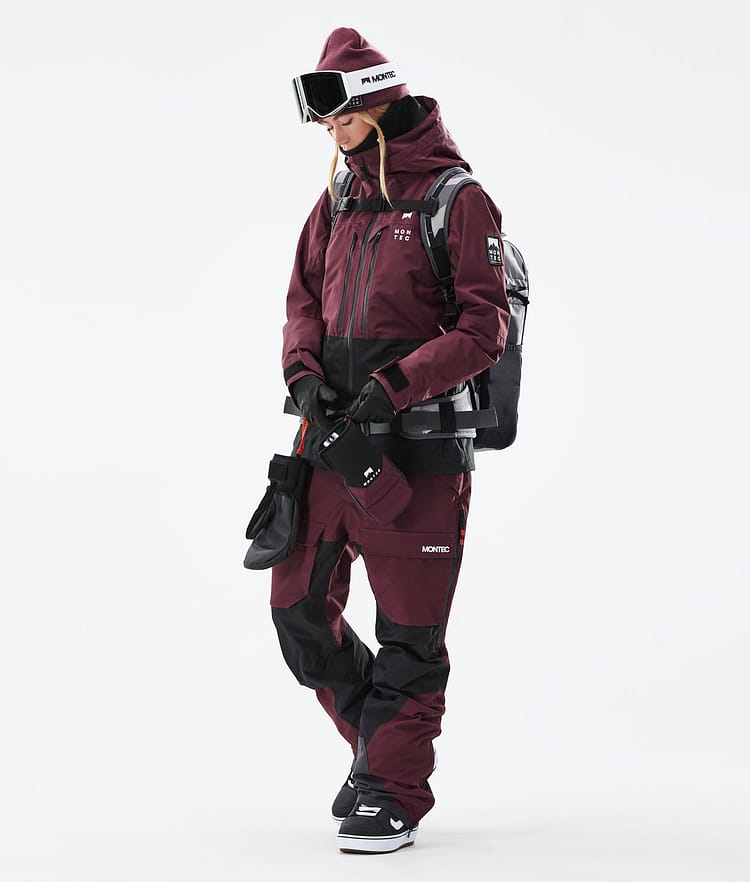 Montec Moss W 2021 Kurtka Snowboardowa Kobiety Burgundy/Black, Zdjęcie 5 z 12