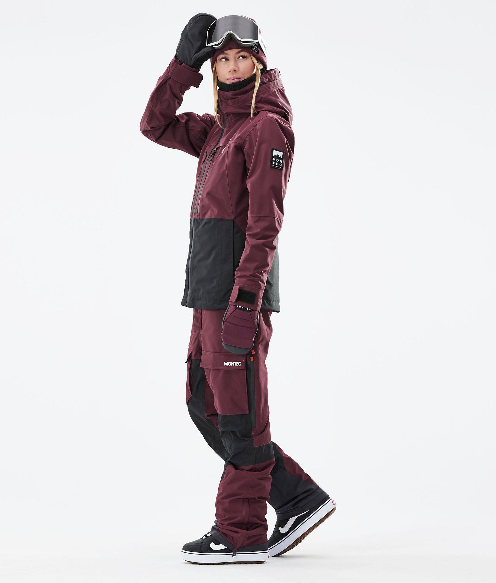 Montec Moss W 2021 Kurtka Snowboardowa Kobiety Burgundy/Black, Zdjęcie 6 z 12