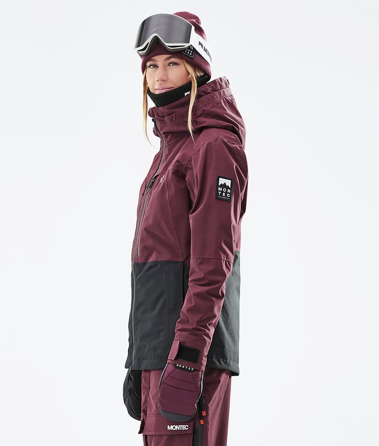 Montec Moss W 2021 Kurtka Snowboardowa Kobiety Burgundy/Black, Zdjęcie 8 z 12