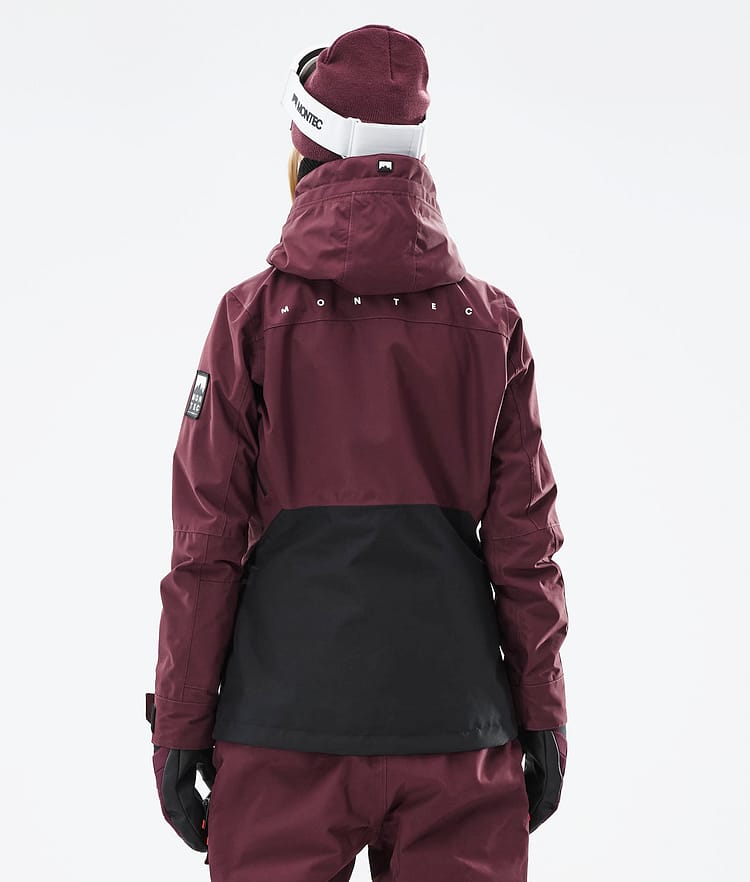 Montec Moss W 2021 Kurtka Snowboardowa Kobiety Burgundy/Black, Zdjęcie 9 z 12