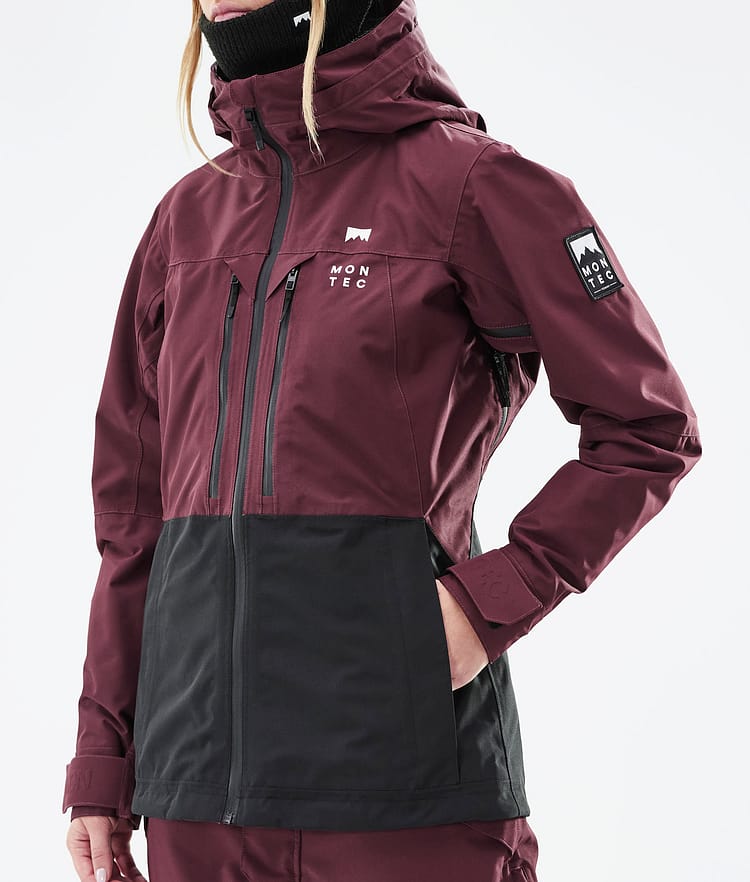 Montec Moss W 2021 Kurtka Snowboardowa Kobiety Burgundy/Black, Zdjęcie 10 z 12