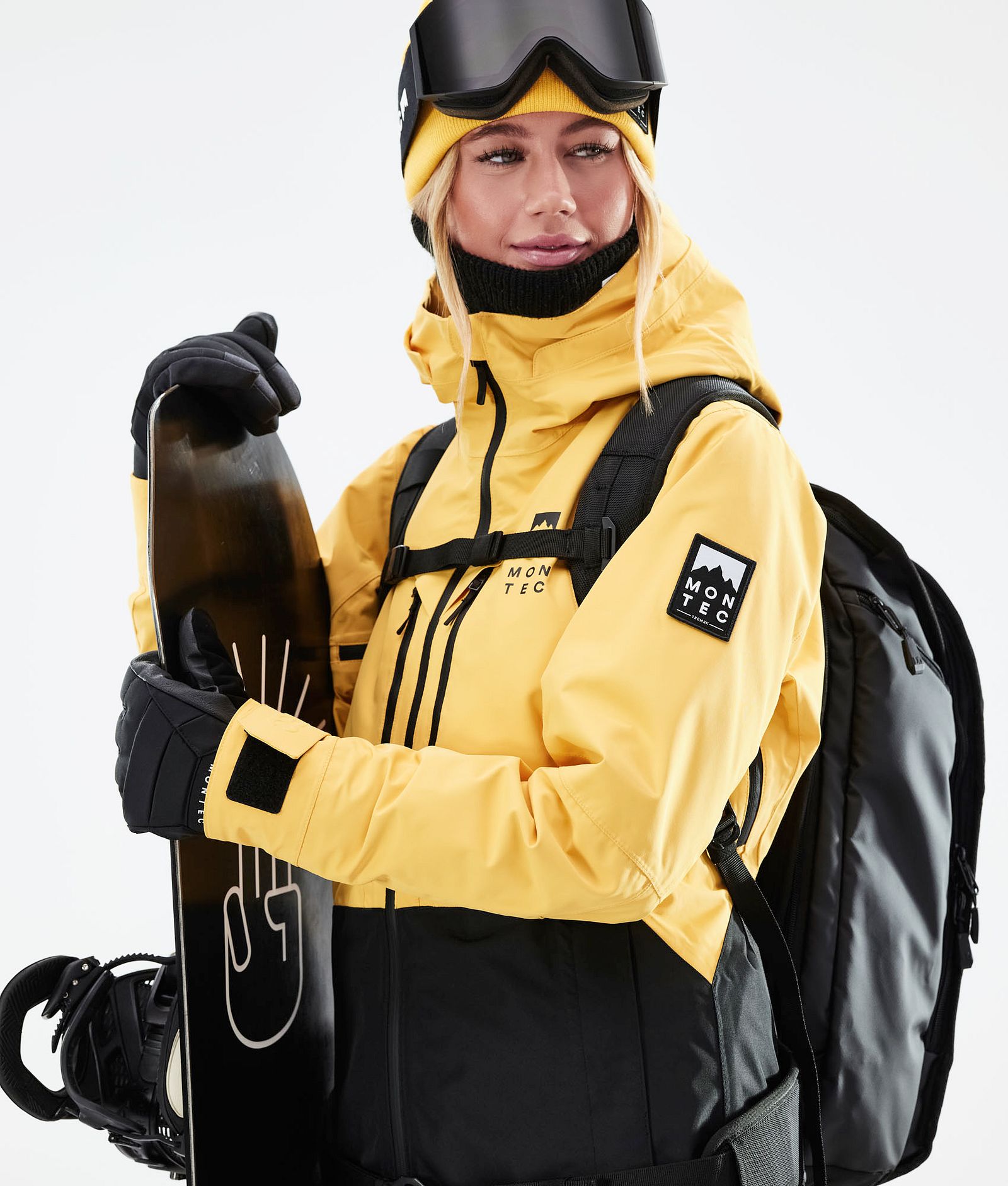 Montec Moss W 2021 Kurtka Snowboardowa Kobiety Yellow/Black, Zdjęcie 3 z 12