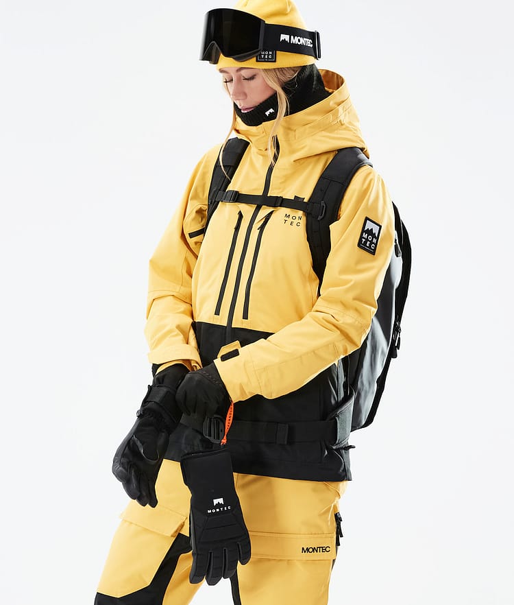 Montec Moss W 2021 Kurtka Snowboardowa Kobiety Yellow/Black, Zdjęcie 4 z 12