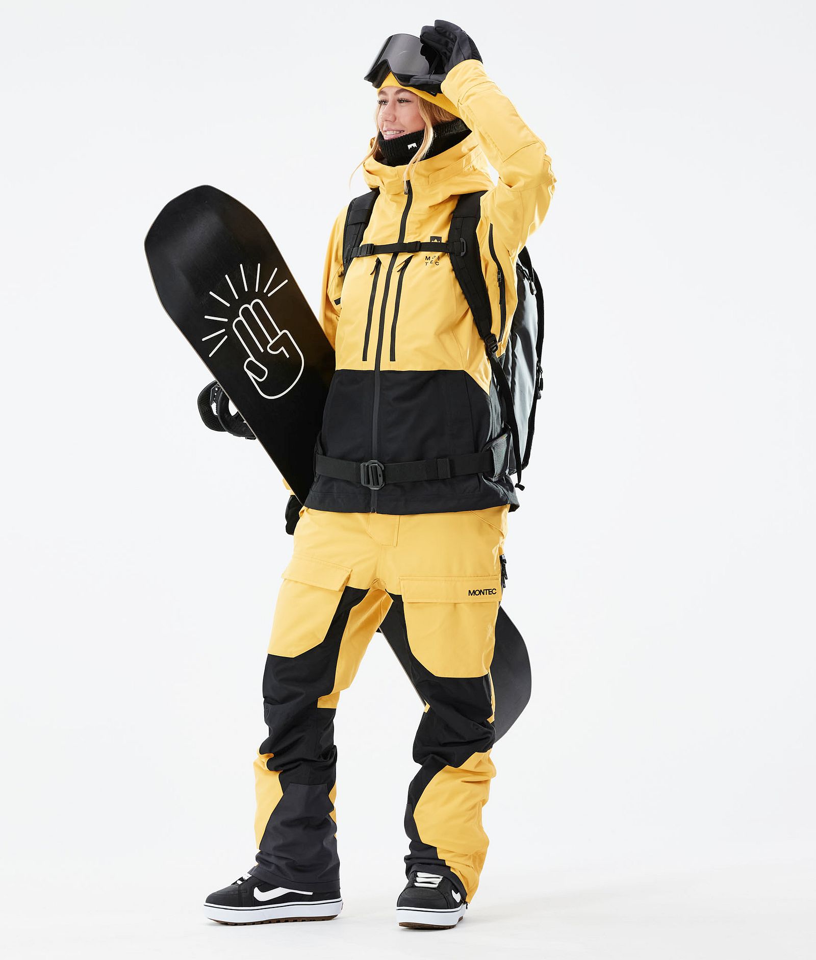 Montec Moss W 2021 Kurtka Snowboardowa Kobiety Yellow/Black, Zdjęcie 5 z 12