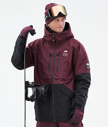 Montec Moss 2021 Kurtka Snowboardowa Mężczyźni Burgundy/Black