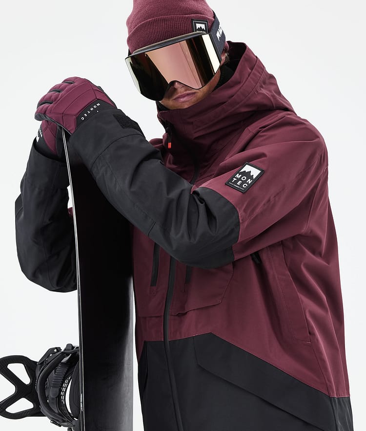 Montec Moss 2021 Kurtka Snowboardowa Mężczyźni Burgundy/Black, Zdjęcie 4 z 13