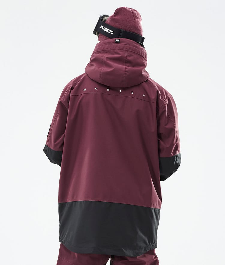 Montec Moss 2021 Kurtka Snowboardowa Mężczyźni Burgundy/Black, Zdjęcie 10 z 13