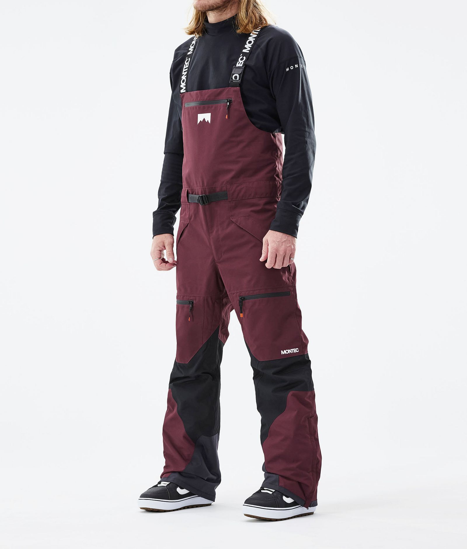 Montec Moss 2021 Kalhoty na Snowboard Pánské Burgundy/Black, Obrázek 1 z 6