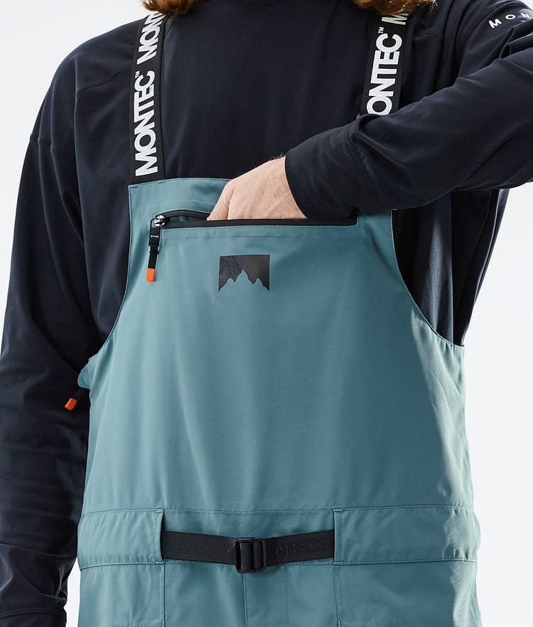 Montec Moss 21 Spodnie Snowboardowe Mężczyźni Atlantic/Black, Zdjęcie 5 z 6