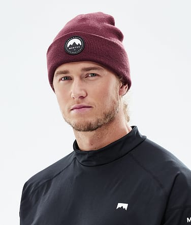 Montec Patch Beanie čepice Burgundy