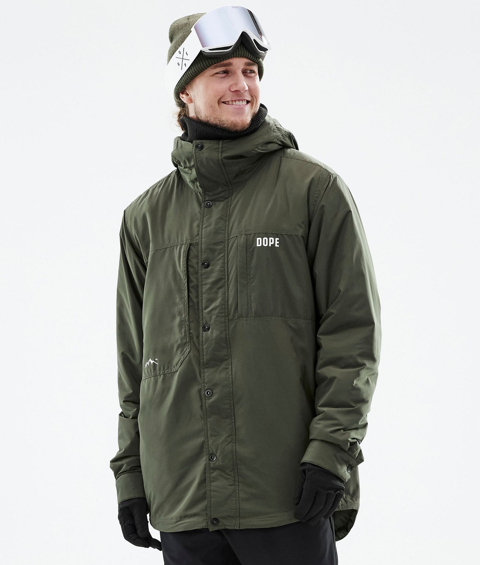 Dope Insulated Bunda střední vrstvy Pánské Olive Green, Obrázek 1 z 12