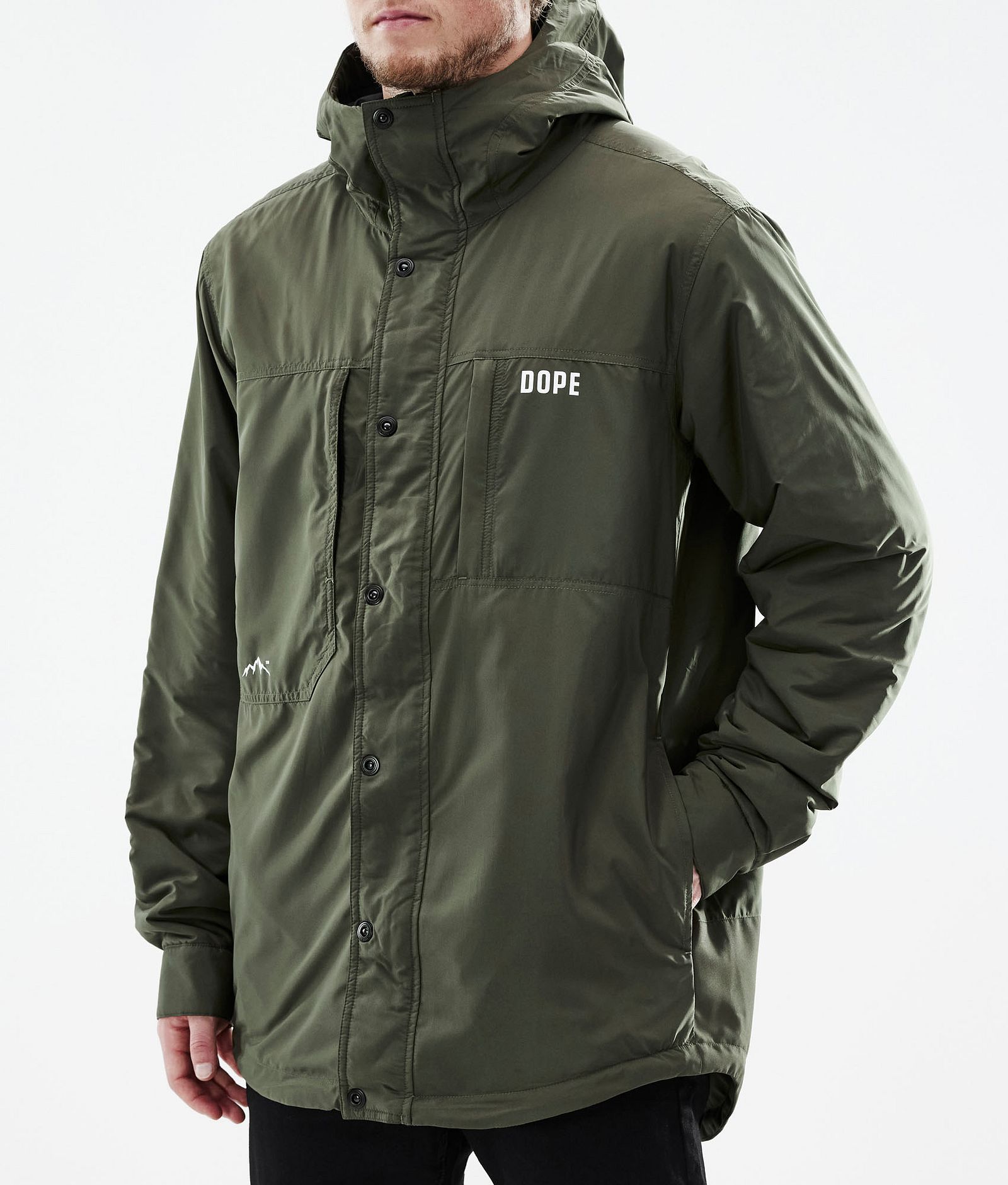 Dope Insulated Bunda střední vrstvy Outdoor Pánské Olive Green, Obrázek 9 z 12