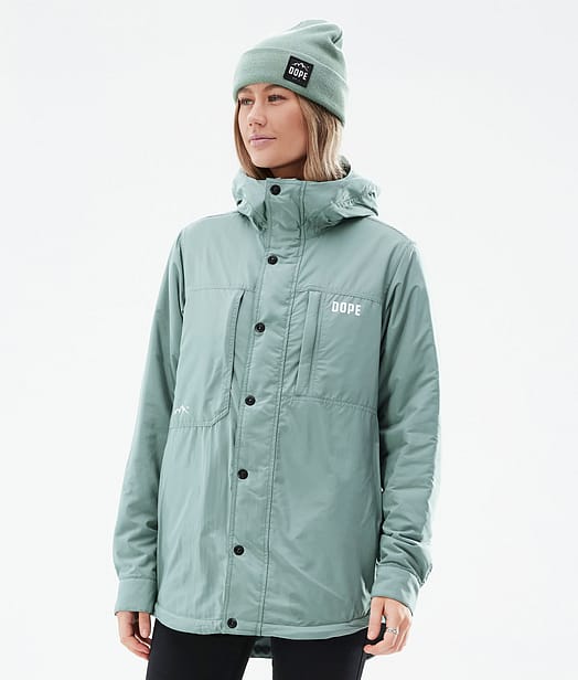 Dope Insulated W Kurtka typu midlayer Outdoor Kobiety Faded Green