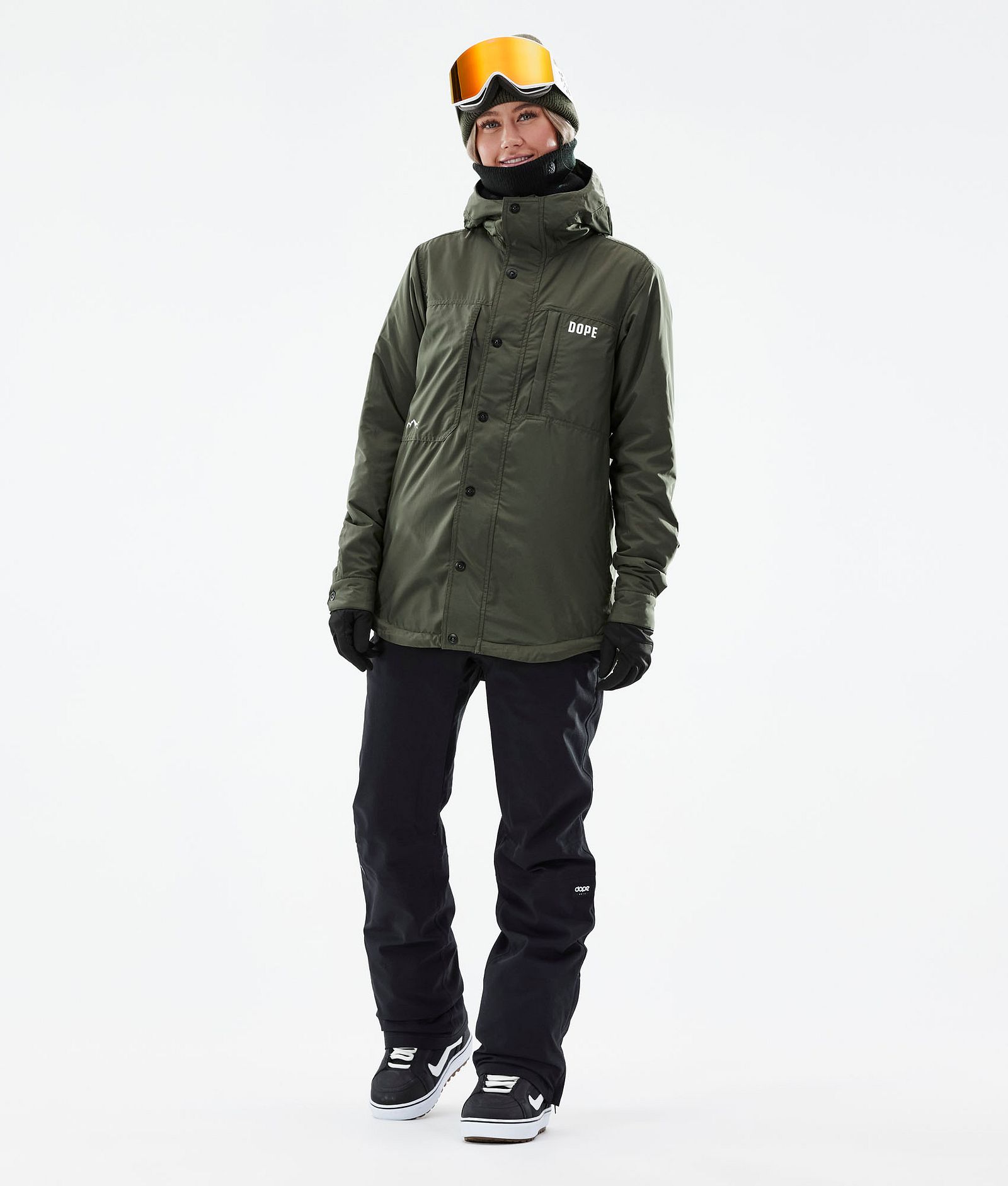 Dope Insulated W Kurtka typu midlayer Kobiety Olive Green, Zdjęcie 5 z 12