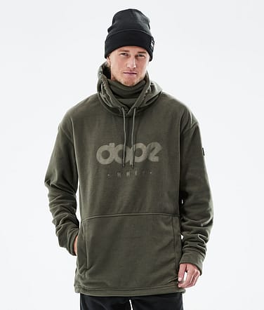 Dope Cozy II 2021 Fleecová Mikina s Kapucí Pánské Olive Green