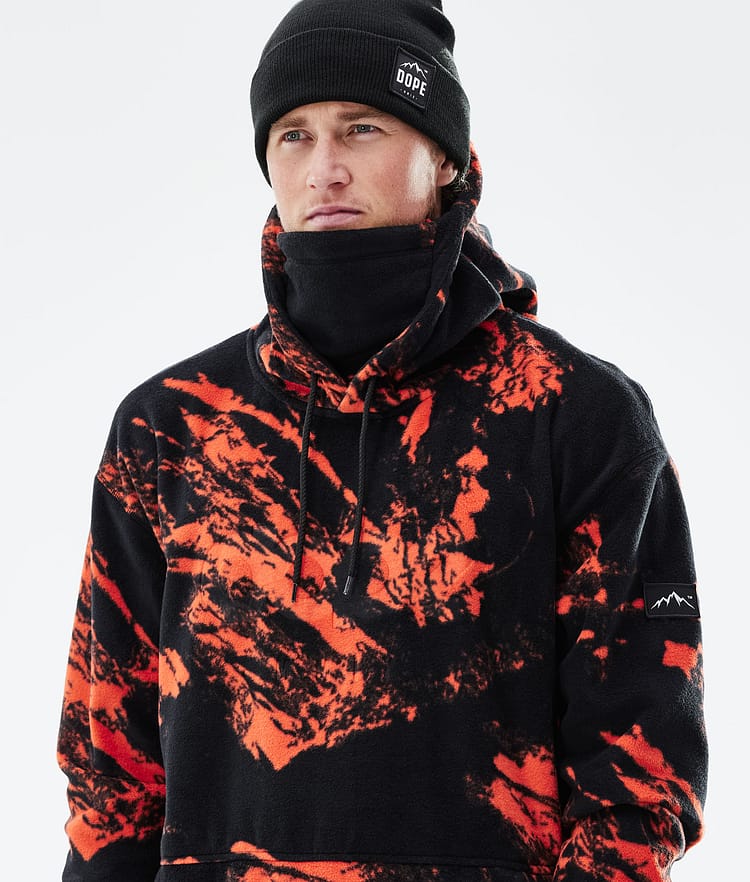 Dope Cozy II 2021 Bluza Polarowa Mężczyźni Paint Orange, Zdjęcie 2 z 7