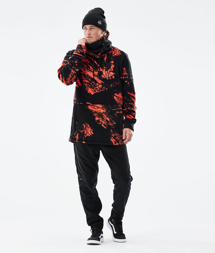 Dope Cozy II 2021 Bluza Polarowa Mężczyźni Paint Orange, Zdjęcie 4 z 7