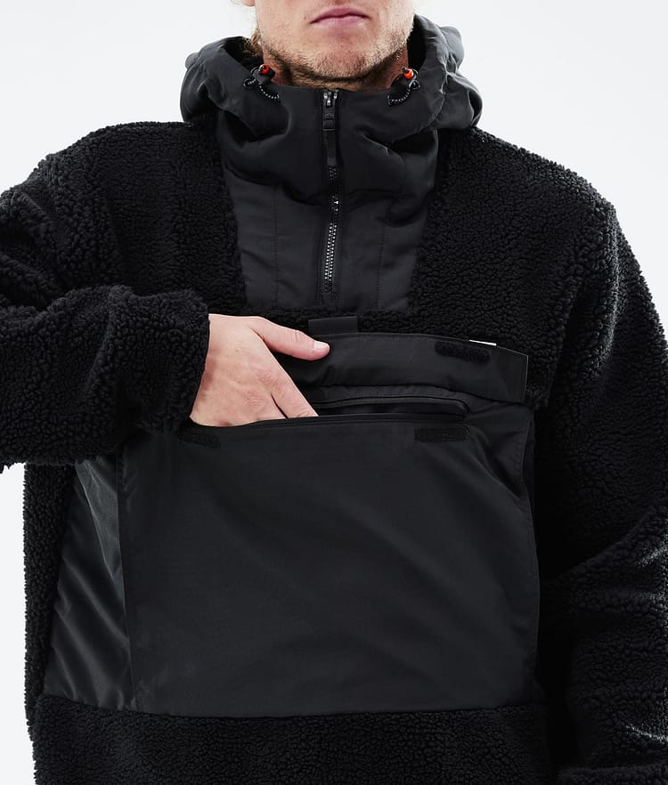 Montec Lima 21 Fleecová Mikina s Kapucí Pánské Black/Phantom, Obrázek 10 z 10