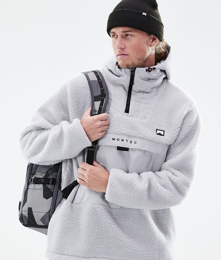 Montec Lima 21 Fleecová Mikina s Kapucí Pánské Light Grey, Obrázek 2 z 10