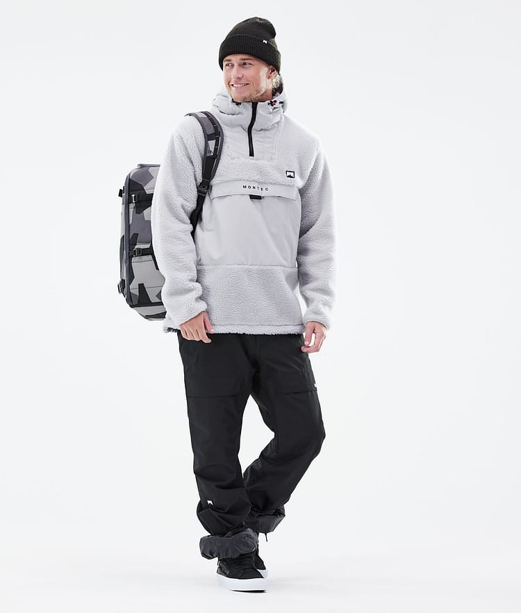 Montec Lima 21 Fleecová Mikina s Kapucí Pánské Light Grey, Obrázek 4 z 10