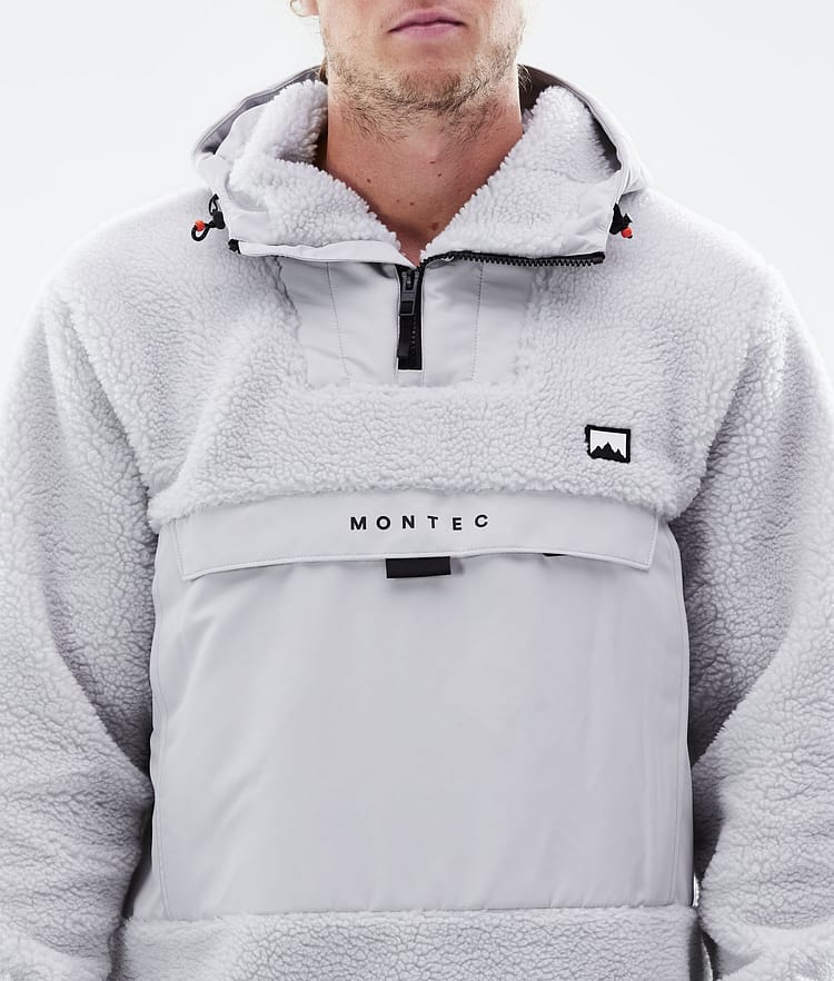 Montec Lima 21 Fleecová Mikina s Kapucí Pánské Light Grey, Obrázek 8 z 10