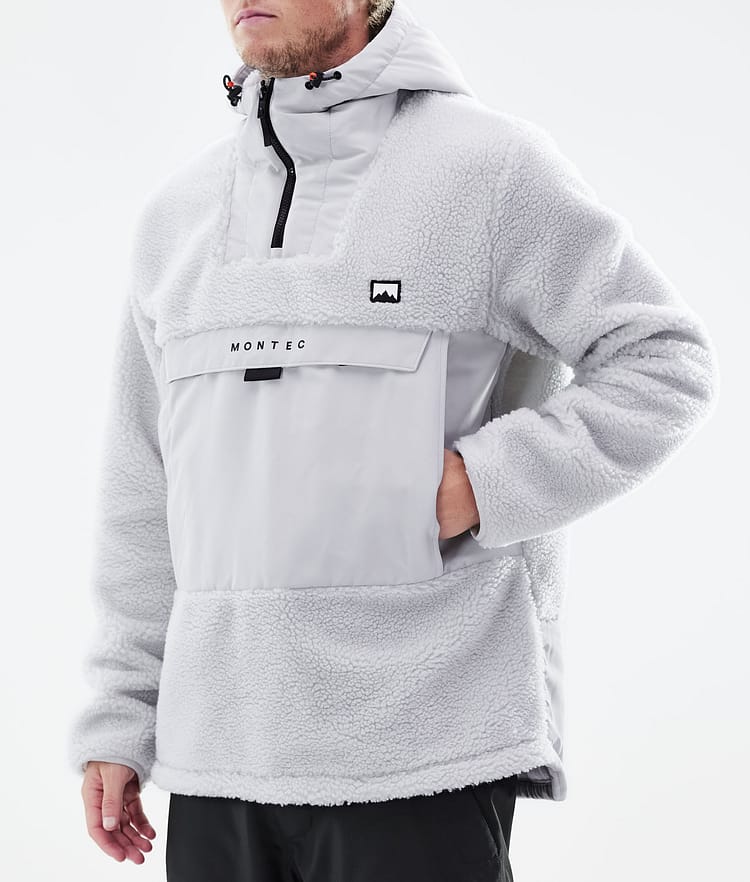 Montec Lima 21 Fleecová Mikina s Kapucí Pánské Light Grey, Obrázek 9 z 10