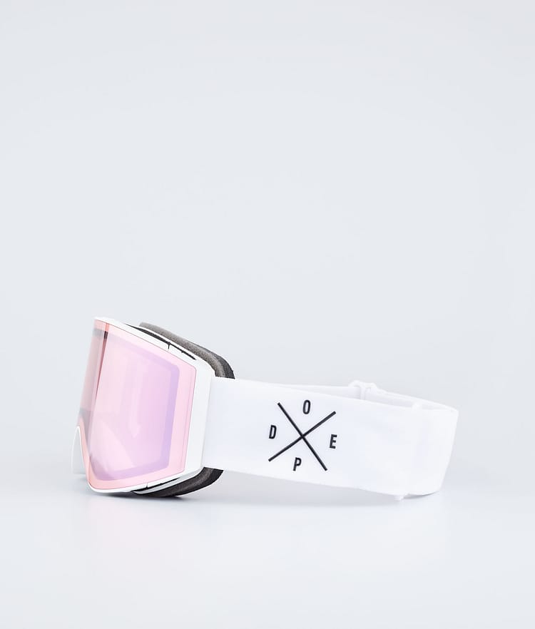 Dope Sight 2021 Ski Goggles White/Pink Mirror, Image 5 of 6