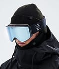 Dope Sight 2021 Ski Goggles Black/Blue Mirror, Image 2 of 6