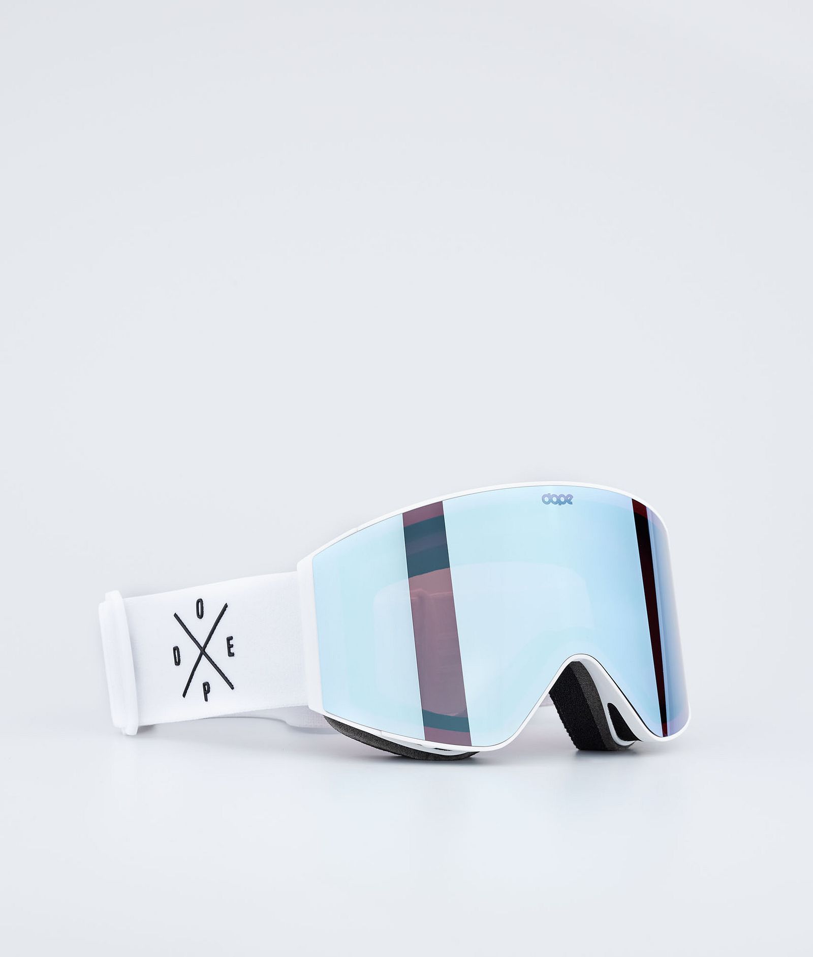 Dope Sight 2021 Ski Goggles White/Blue Mirror, Image 1 of 6