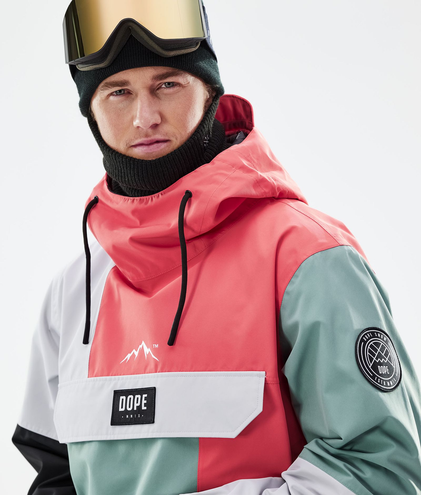 Dope Blizzard LE Ski Jacket Men Limited Edition Patchwork Coral, Image 3 of 10