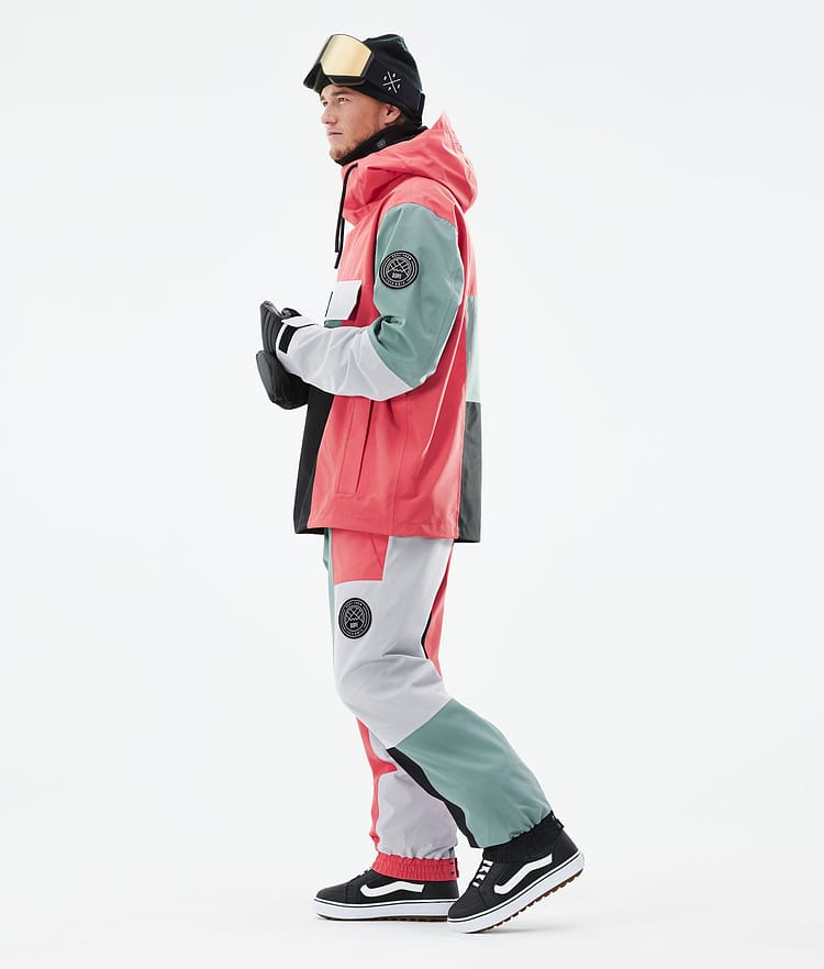 Dope Blizzard LE Snowboard Jacket Men Limited Edition Patchwork Coral, Image 5 of 10