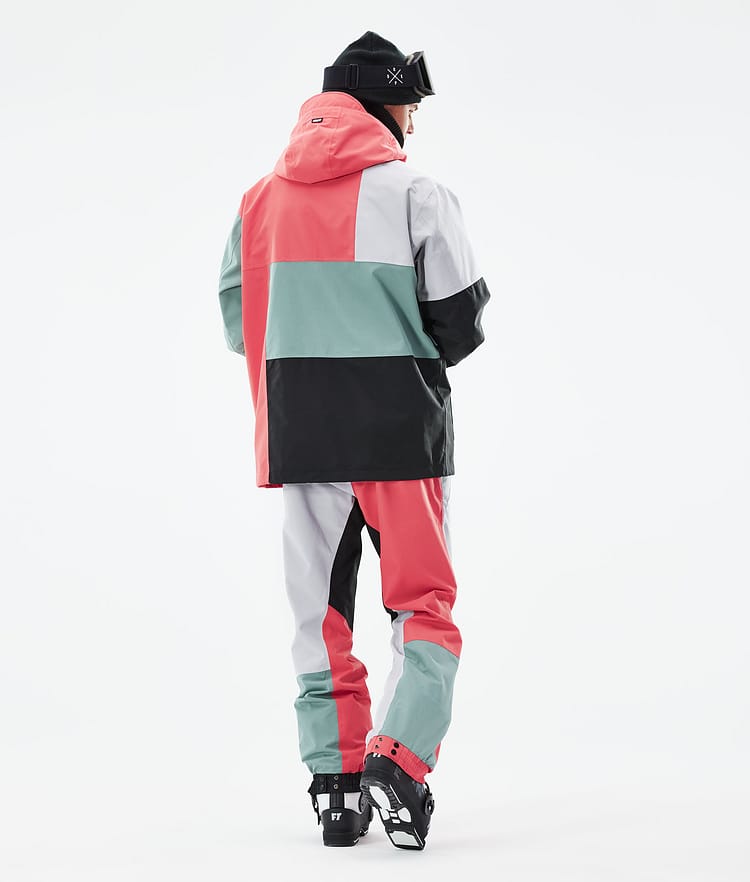 Dope Blizzard LE Ski Jacket Men Limited Edition Patchwork Coral, Image 6 of 10