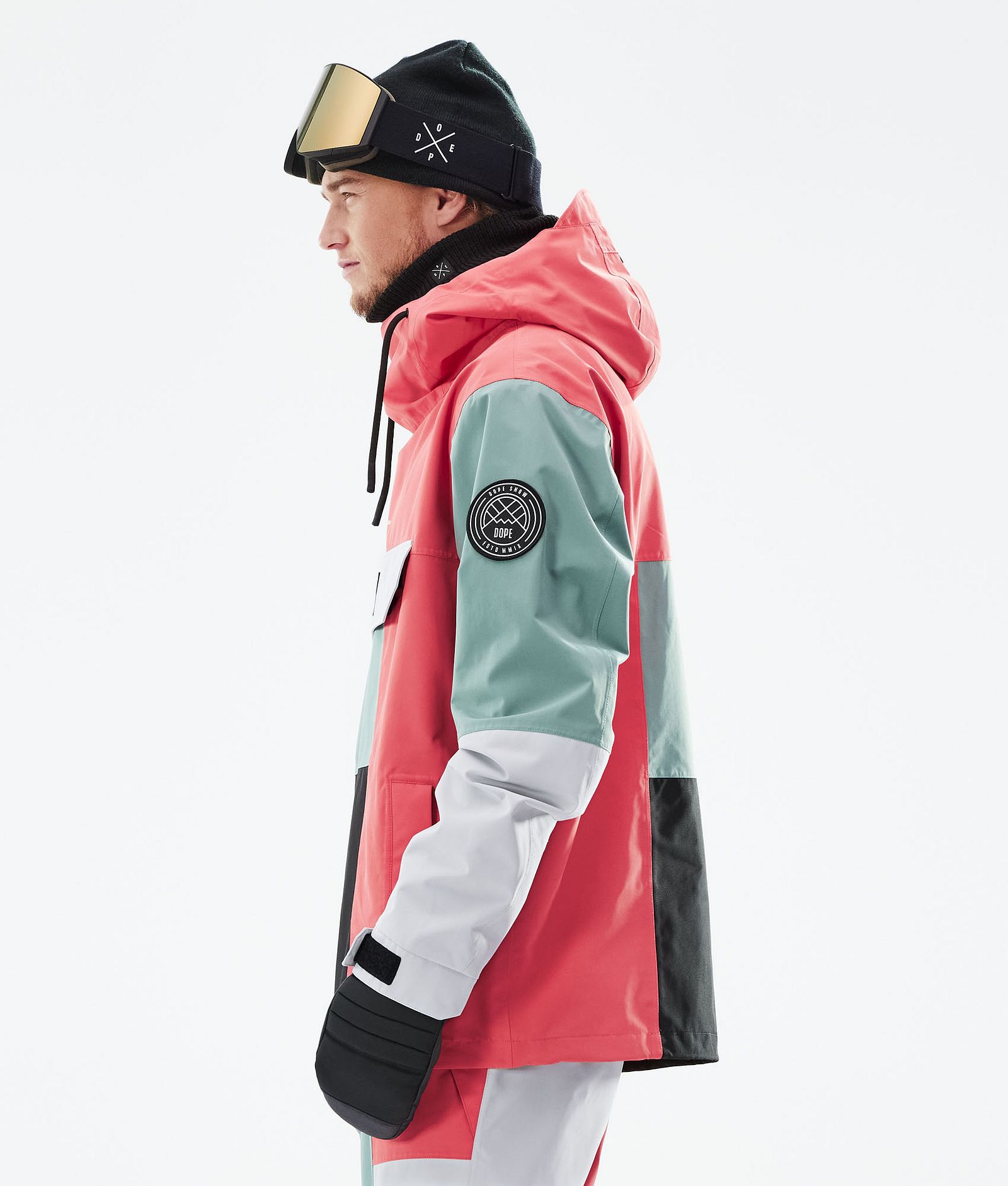 Dope Blizzard LE Ski Jacket Men Limited Edition Patchwork Coral, Image 7 of 10