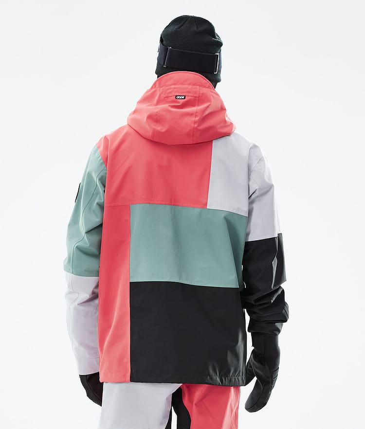 Dope Blizzard LE Ski Jacket Men Limited Edition Patchwork Coral, Image 8 of 10