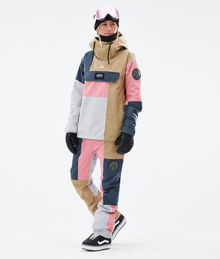 Dope Blizzard LE W Snowboard Jacket Women Limited Edition Patchwork Khaki, Image 4 of 10