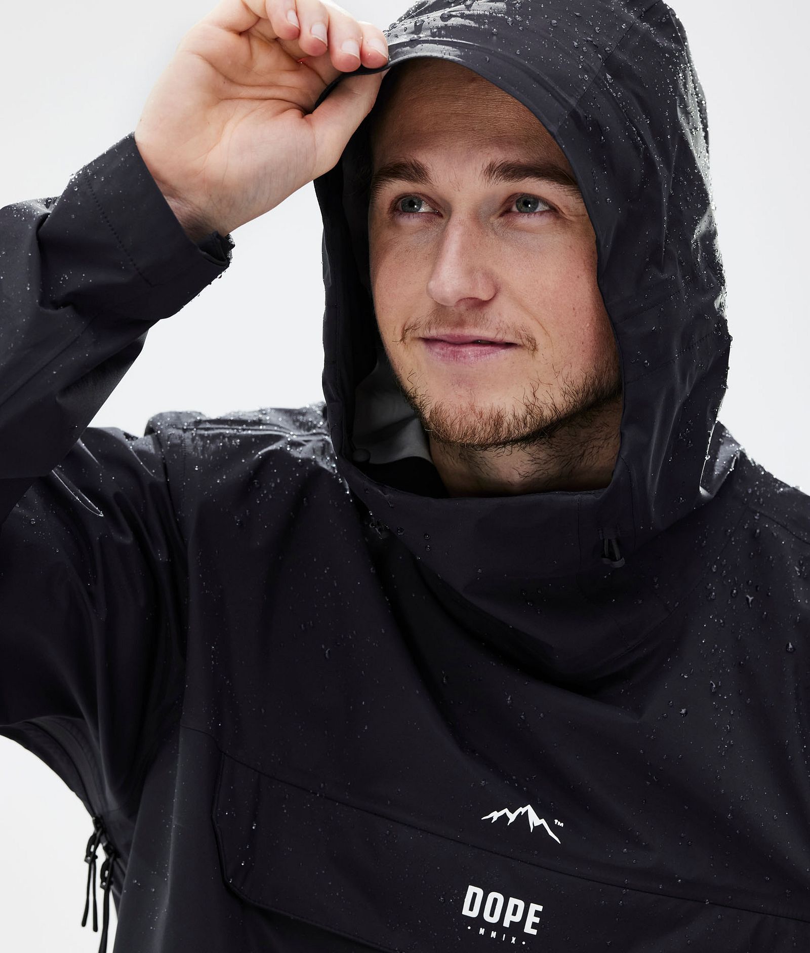 Dope Downpour Rain Jacket Men Black, Image 5 of 10