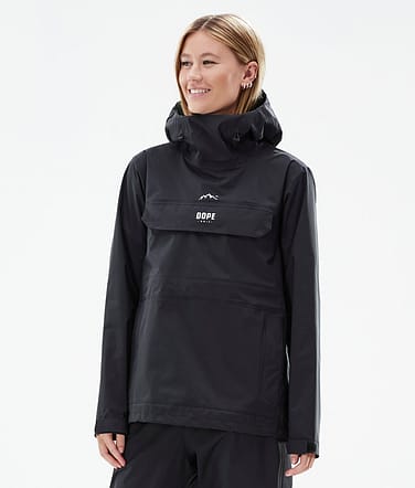 Dope Downpour W Veste de pluie Femme Black