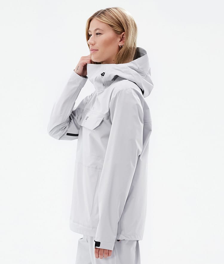 Dope Downpour W Rain Jacket Women Light Grey, Image 6 of 10