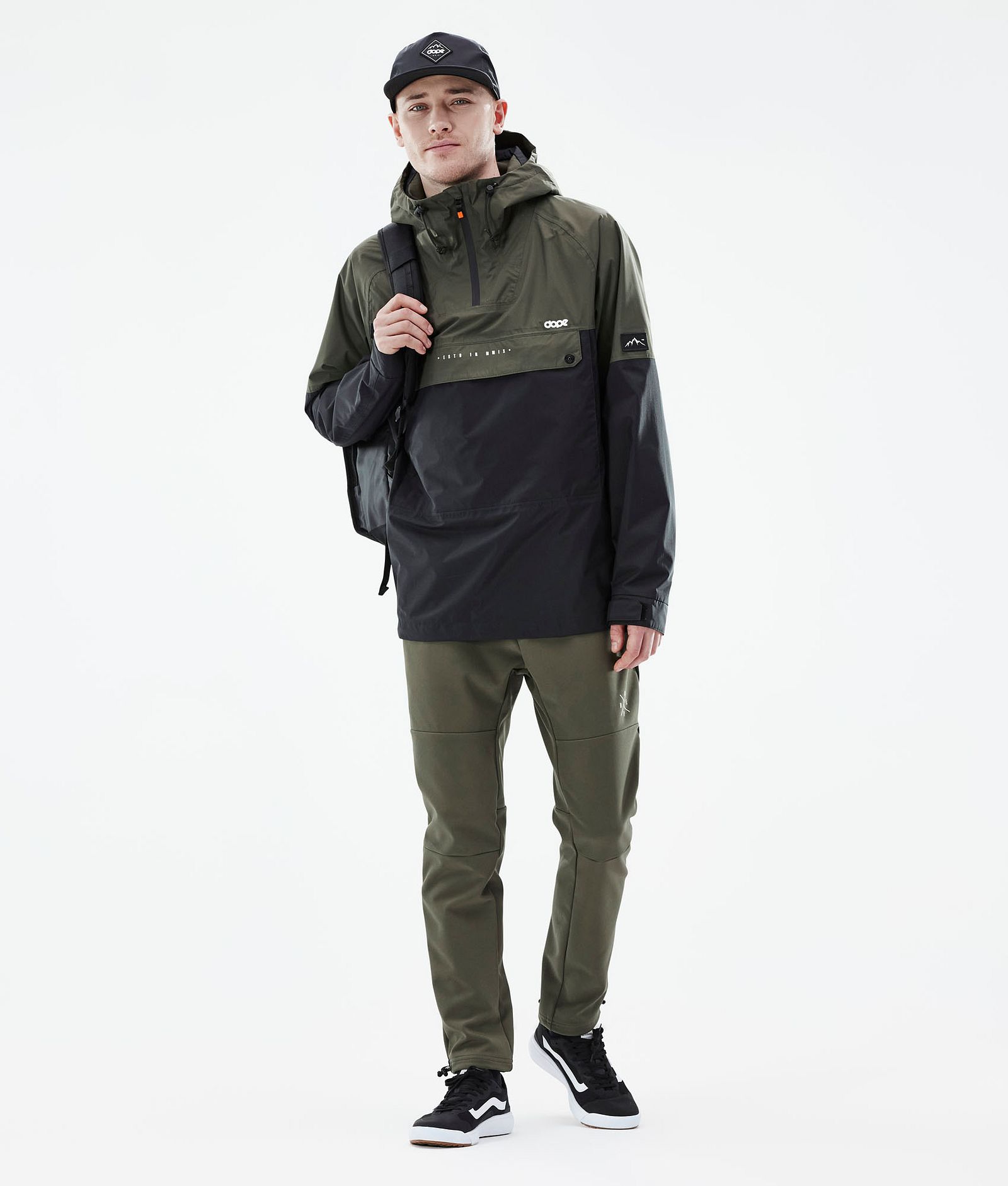 Dope Hiker Light Outdoor Jacket Men Olive Green/Black, Image 3 of 9