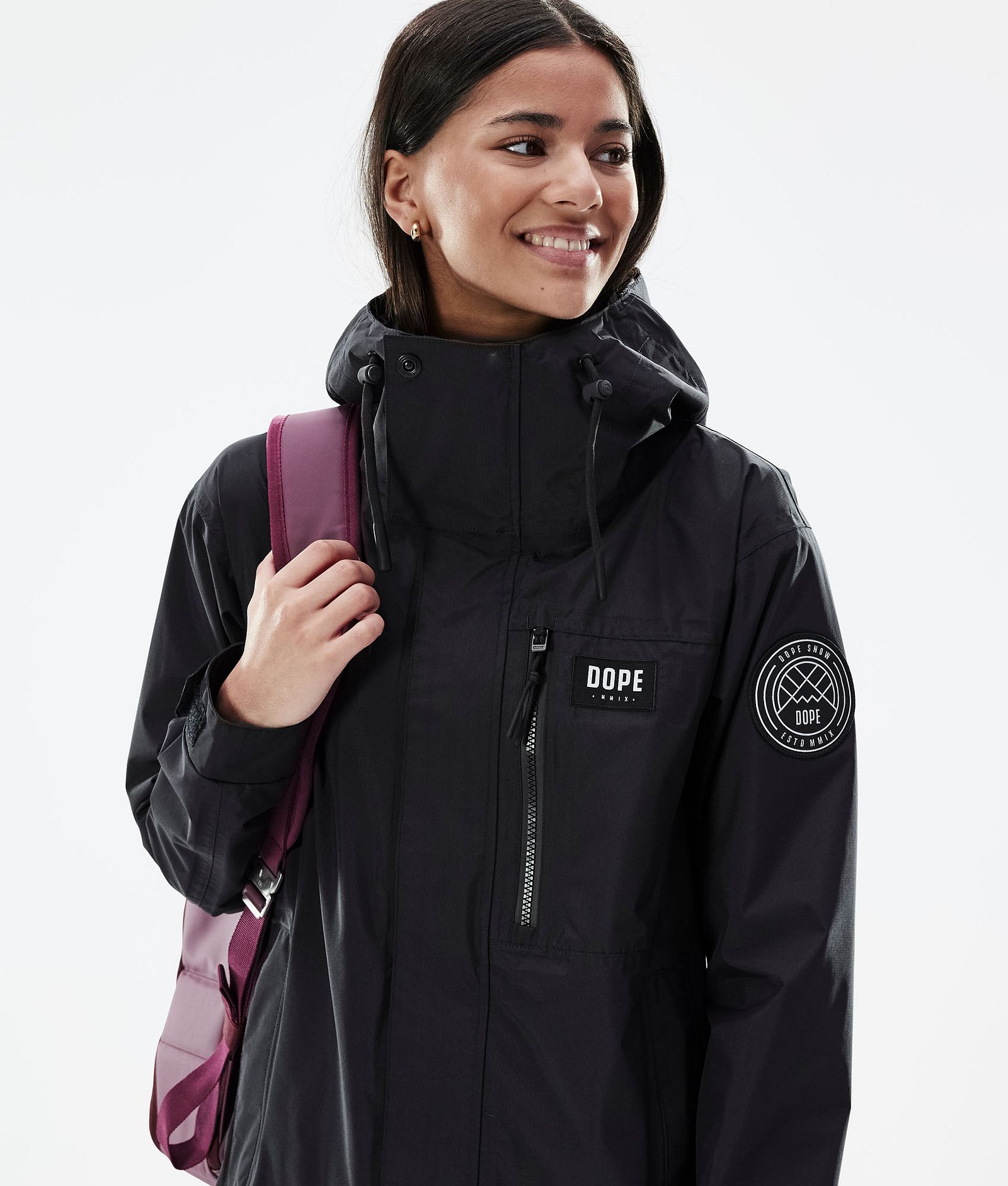 Dope Blizzard Light W Full Zip Outdoorjacke Damen Black, Bild 2 von 10