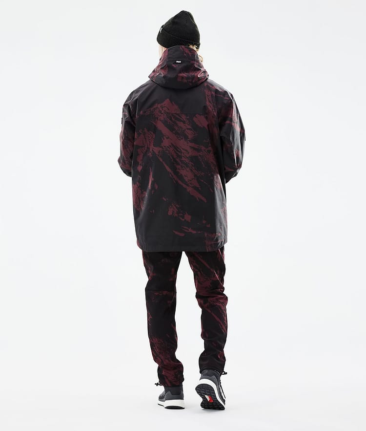 Dope Nomad Outdoor Pants Men Paint Burgundy, Image 4 of 9