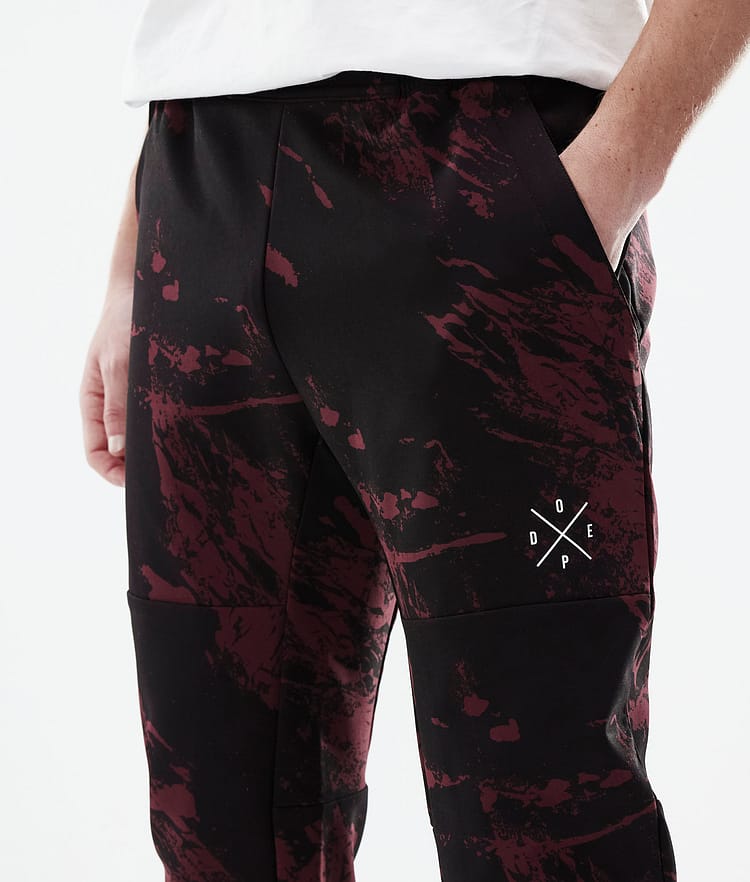 Dope Nomad Outdoor Pants Men Paint Burgundy, Image 5 of 9