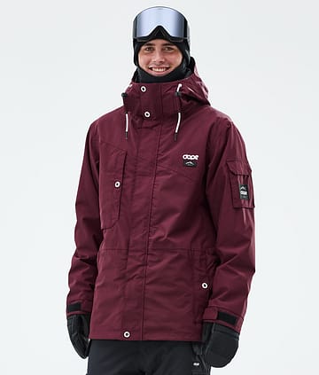 Dope Adept Snowboard Jacket Men Burgundy