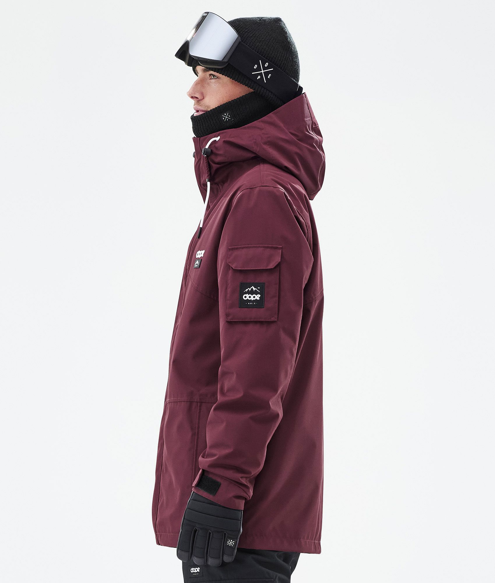 Maroon ski jacket womens best sale