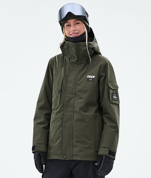 Dope Adept W Chaqueta Snowboard Mujer Olive Green