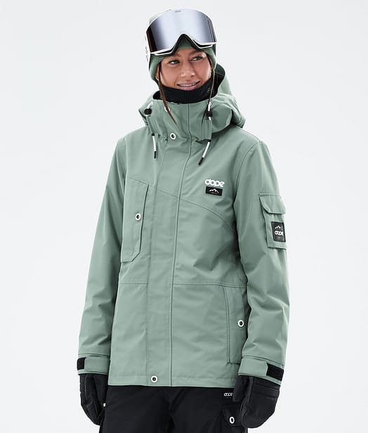 Dope Adept W Snowboard Jacket Women Faded Green