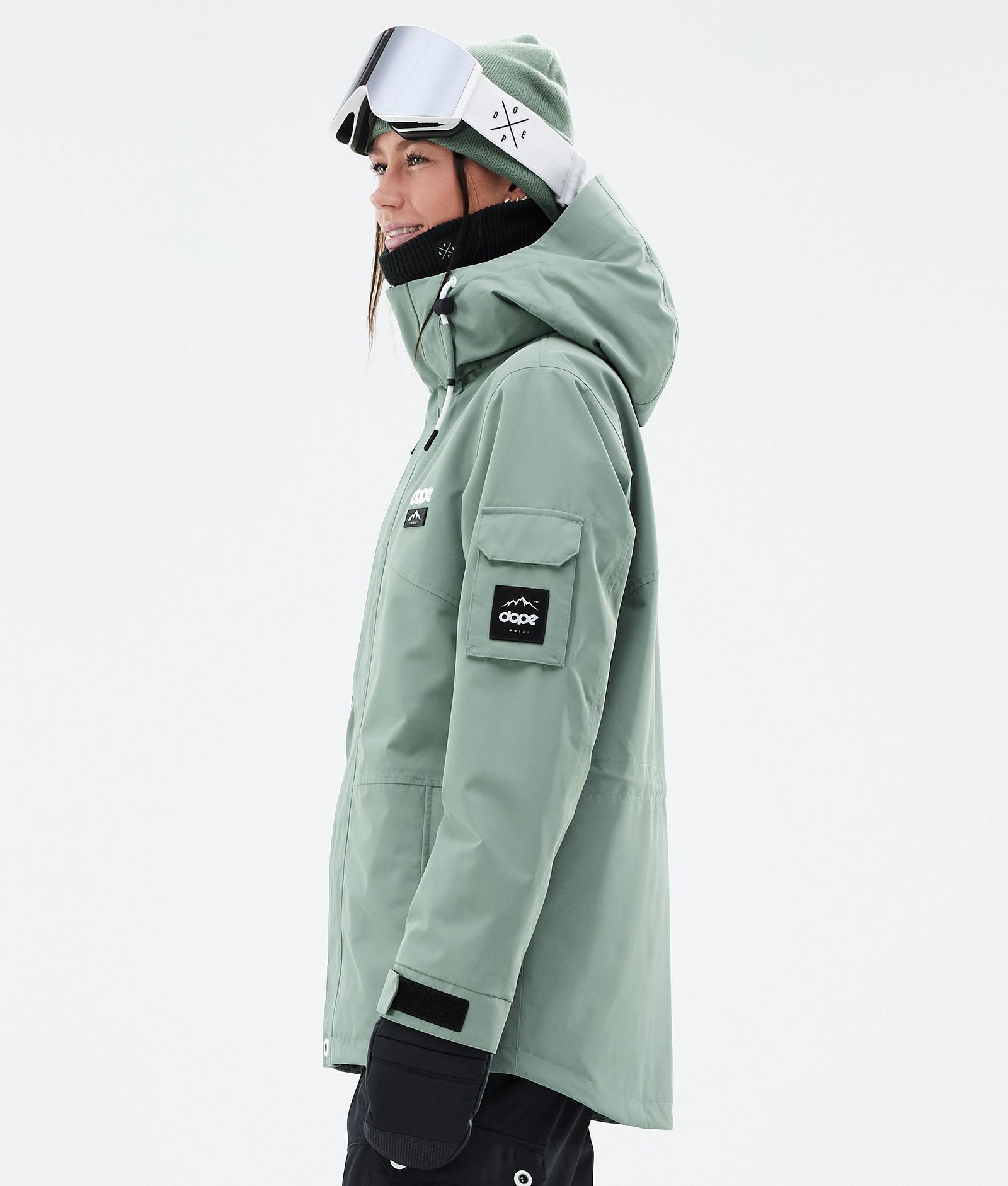 Dope Adept W Ski Jacket Women Faded Green, Image 5 of 9