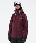 Dope Adept W Snowboard jas Dames Burgundy, Afbeelding 1 van 10