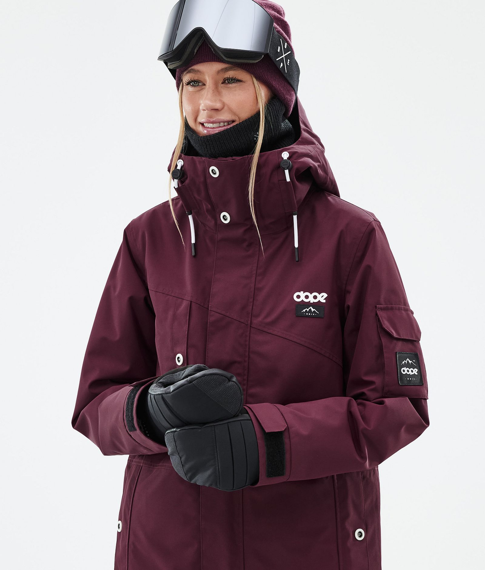 Dope Adept W Snowboard jas Dames Burgundy, Afbeelding 2 van 10