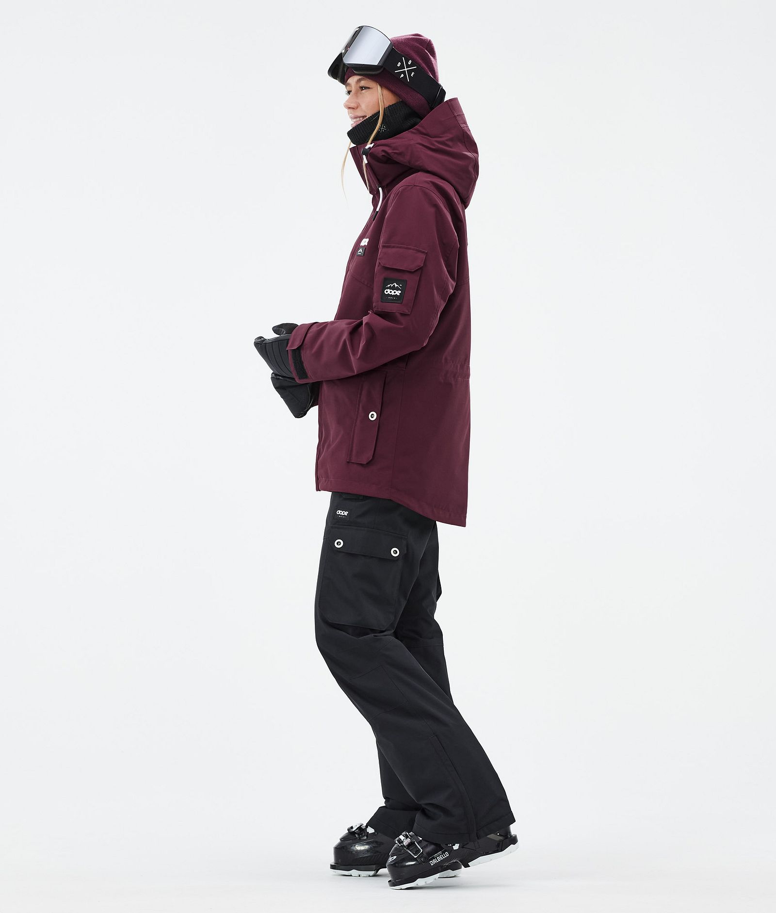 Dope Adept W Ski Jacket Women Burgundy, Image 4 of 10